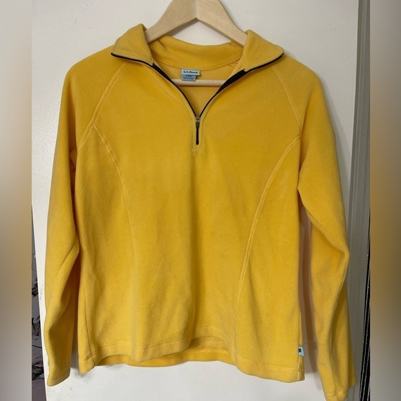 L.L. Bean Sweaters - L.L. Bean Yellow Half-Zip Sweater